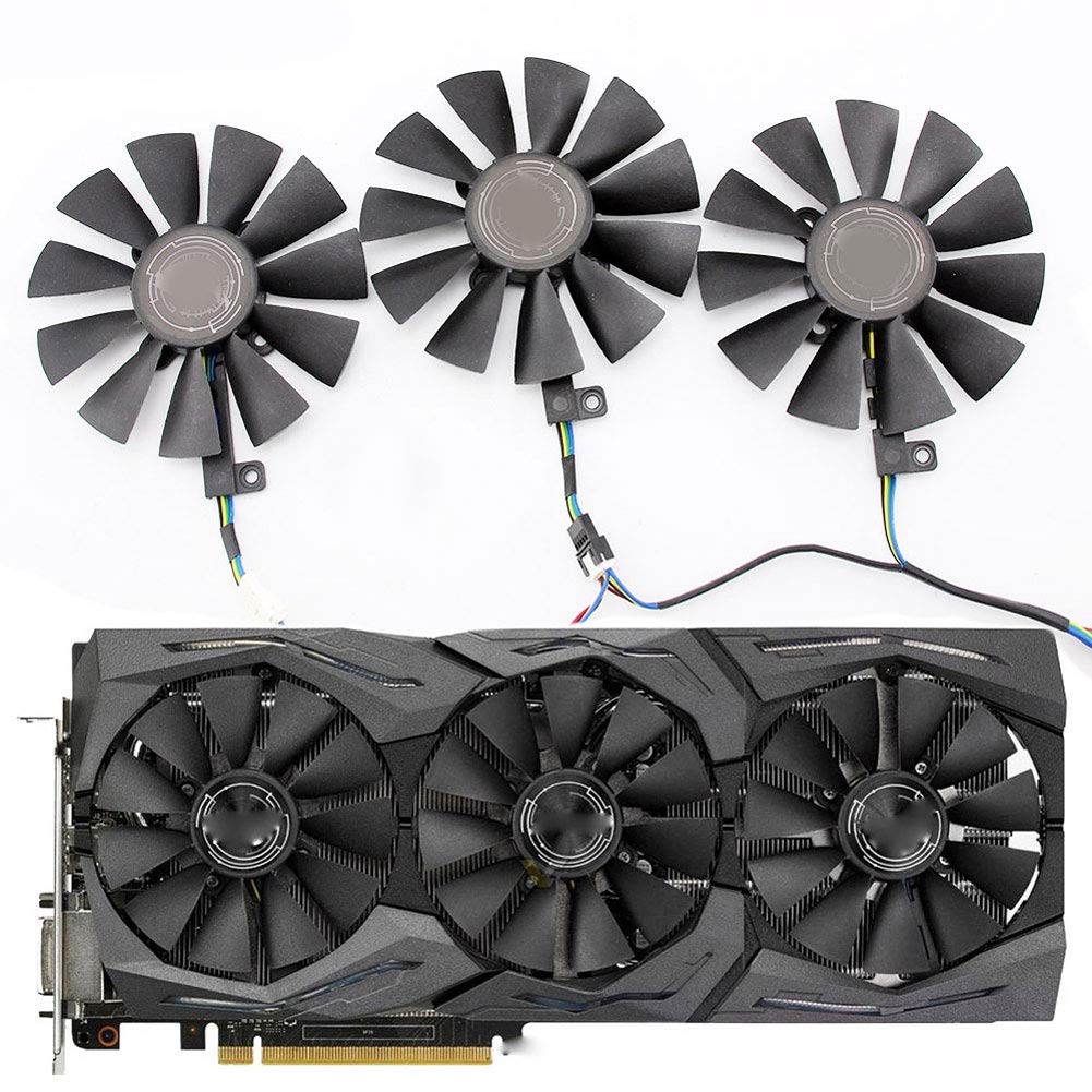 87MM T129215SU 4Pin Cooling Fan for ASUS GTX 980 Ti R9 390X 390 GTX 1060 1080 1070 1070Ti RX 480 580 Graphics Card Cooler - View 3 of 3