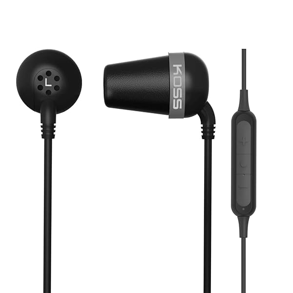 Koss Buy KOSS The Plug Wireless Bluetooth Earbuds - Noise Isolating, In-Line Mic, Memory Foam Cushions, Black - View 4 of 8
