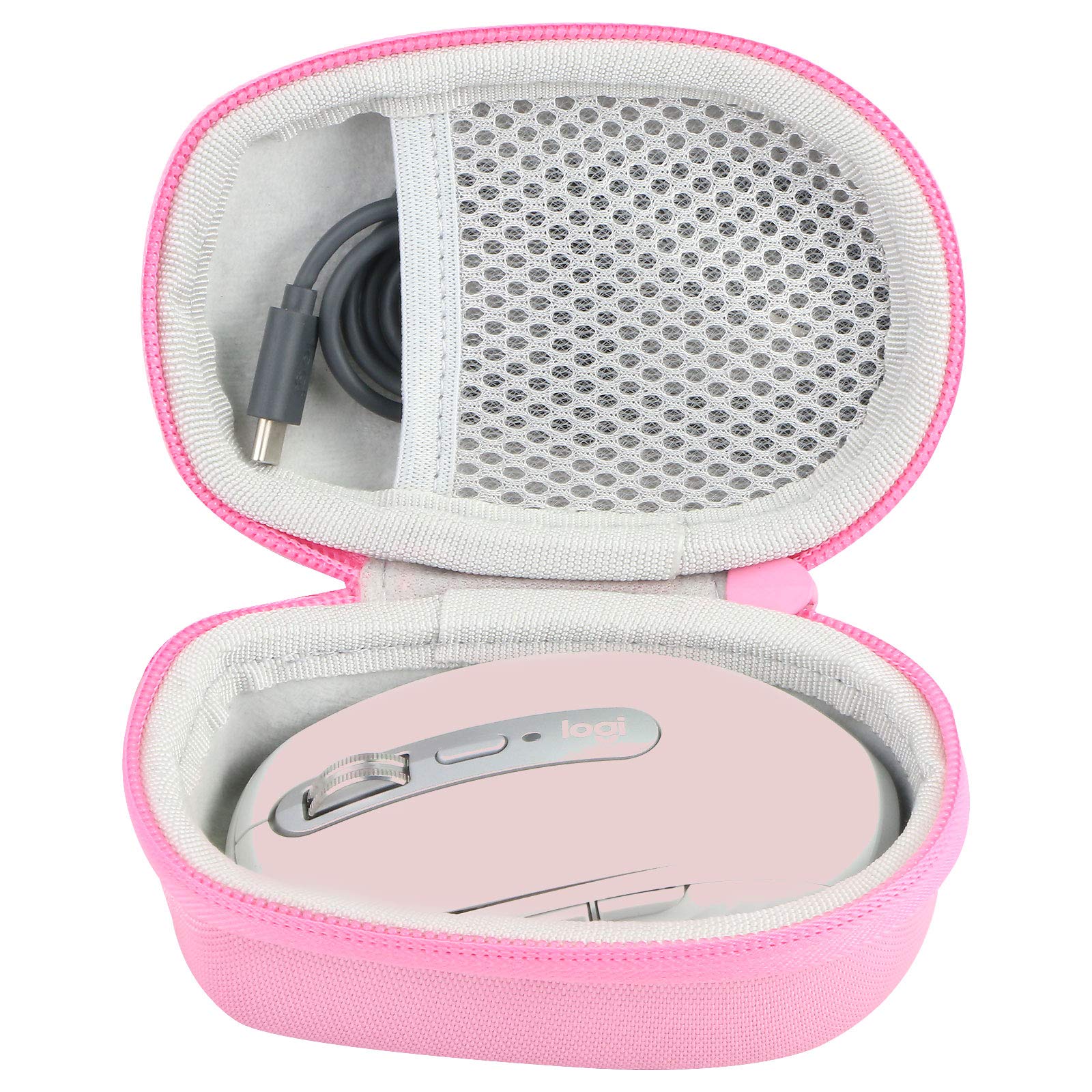 co2CREA co2CREA Hard Case for Logitech MX Anywhere 3S 3 2S 2 Compact Performance Mouse Rose Color - View 3 of 6