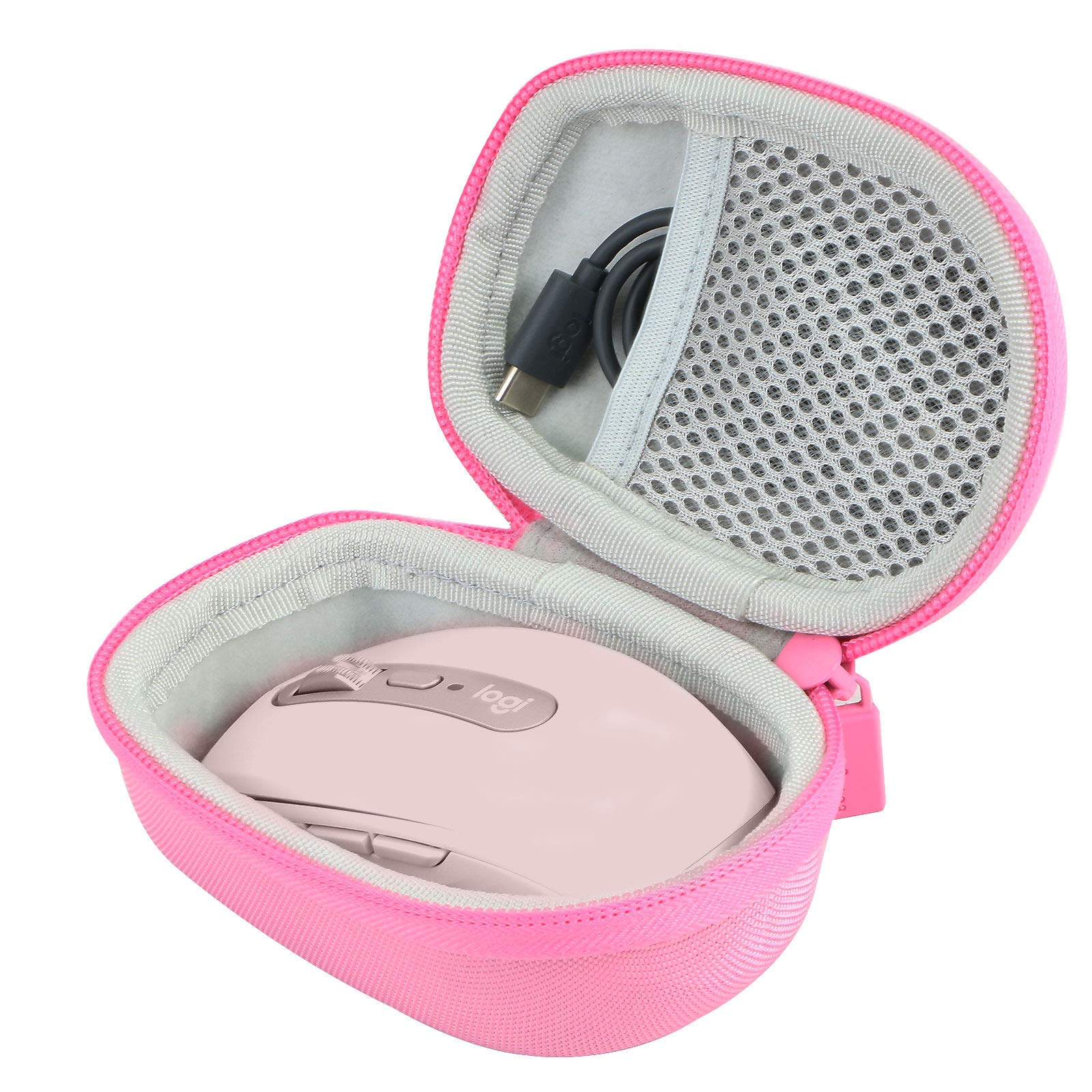 co2CREA Hard Case for Logitech MX Anywhere 3S 3 2S 2 Compact Performance Mouse Rose Color