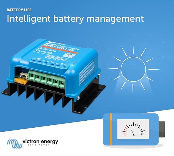 Victron Energy Victron Energy BlueSolar MPPT Charge Controller - 100V, 20A, 48V for Efficient Solar Panel Charging - View 4 of 8