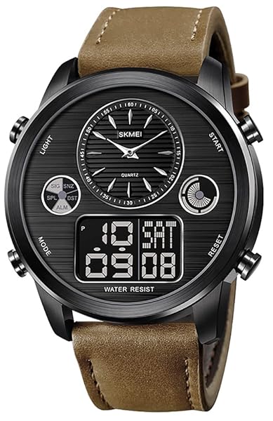 Gosasa Gosasa Military Sports Watch for Men Luxury LED Digital Waterproof Chronograph Business Timepiece Brown and Black Fashion Brand