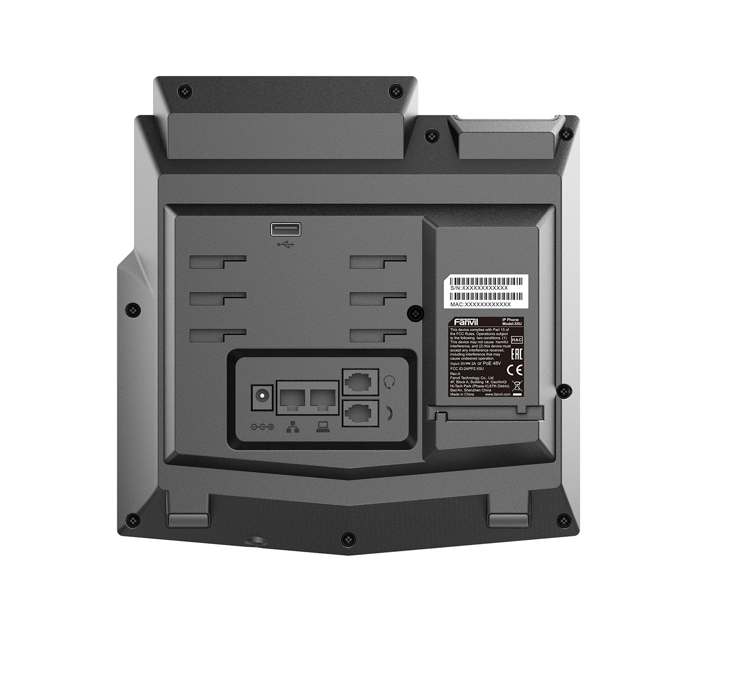 Fanvil X5U High-End VoIP Phone with 3.5 Inch Color Display and 16 SIP Lines for Enhanced Communication and Connectivity - View 6 of 6