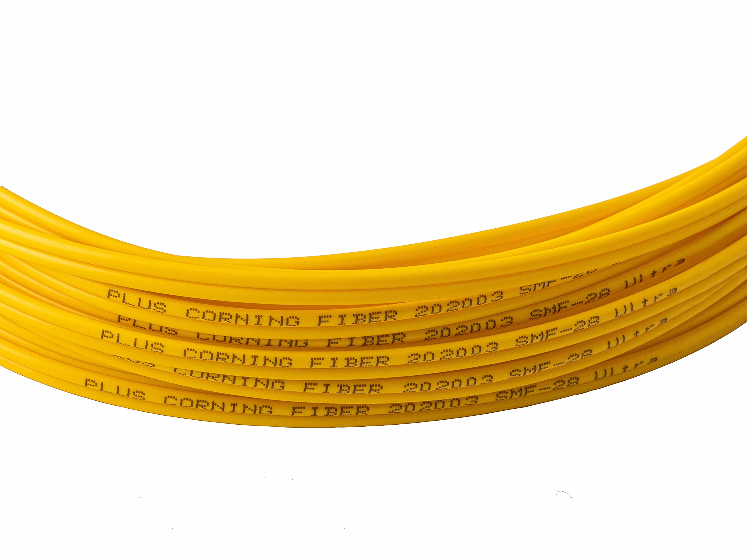 SpeedyFiberTX SpeedyFiberTX 6-Pack LC to LC Fiber Patch Cable 0.20 Meter Corning SMF-28 Singlemode 9/125um Duplex Yellow Riser OFNR Cable Jacket - View 6 of 7