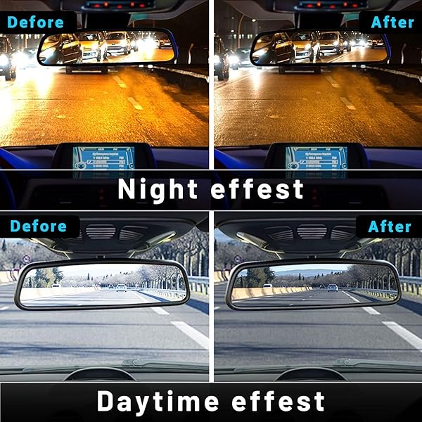 EWAY EWAY Auto Adjusting Brightness 4.3 Inch LCD Car Rear View Mirror Monitor with Universal Mount and Backup Camera Support - View 4 of 10