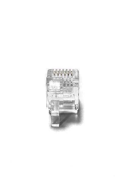 AmzPRO AmzPRO RJ12 6P6C Modular Plugs with Left Latch Offset Tab - 12 Pack for Reliable Networking - View 5 of 5