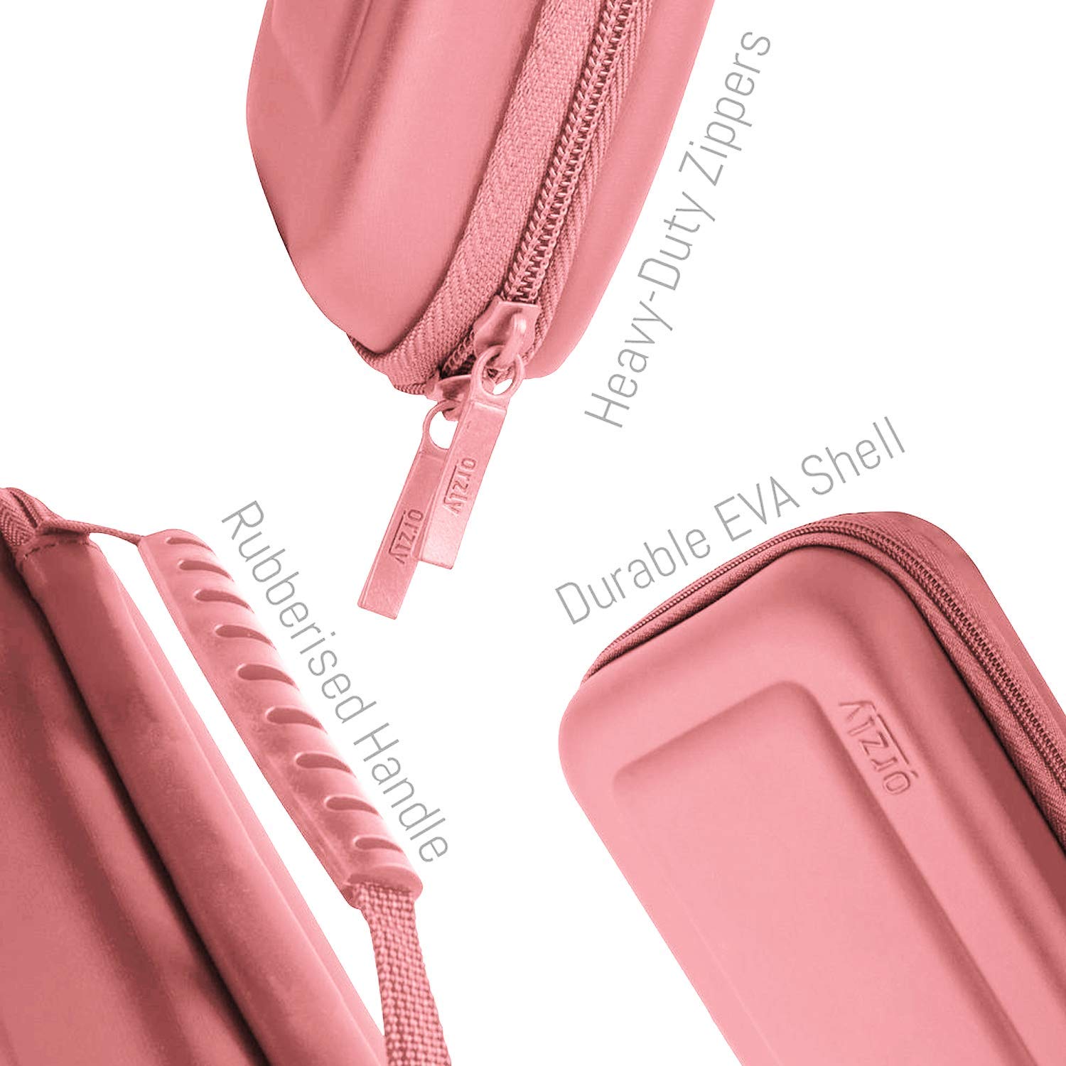 Orzly Carry Case for Nintendo Switch Lite Portable Travel Case with Storage for Games and Accessories Coral - View 5 of 7