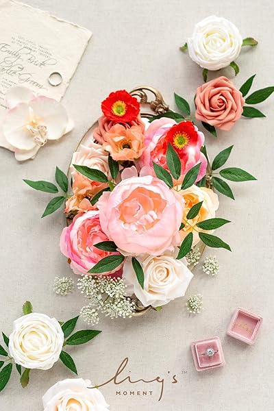 Ling's moment Ling's Moment Artificial Flowers Box Set Aromatic Coral for DIY Wedding Bouquets Centerpieces Party Baby Shower Home Decor - View 4 of 5