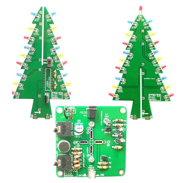 Gikfun Gikfun Audio Controlled 3D LED Christmas Tree DIY Kit for Soldering Practice EK1685 - View 3 of 4