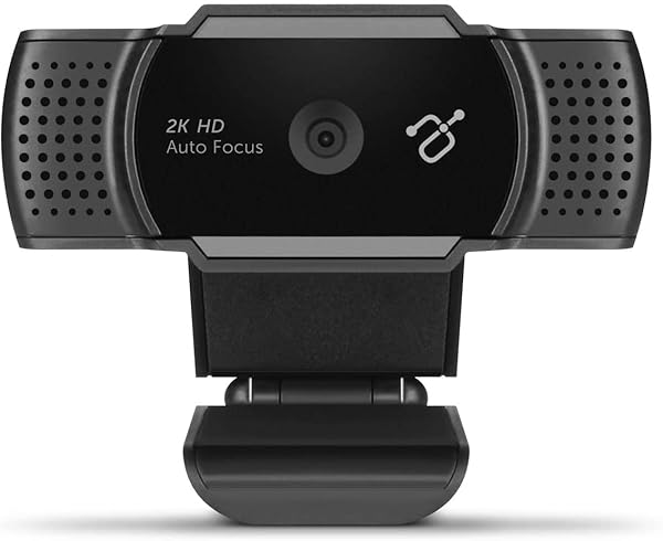 Aluratek Aluratek 2K HD Webcam: Dual Stereo Mics, Auto Focus, Low Light Correction & Tripod Mount - Perfect for Streaming & Video Calls - View 3 of 8