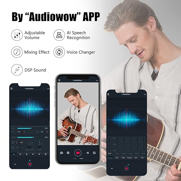 SabineTek SabineTek AudioWow Bluetooth Lapel Mic: Compact Wireless Lavalier for Vloggers & Video Recording - View 5 of 9