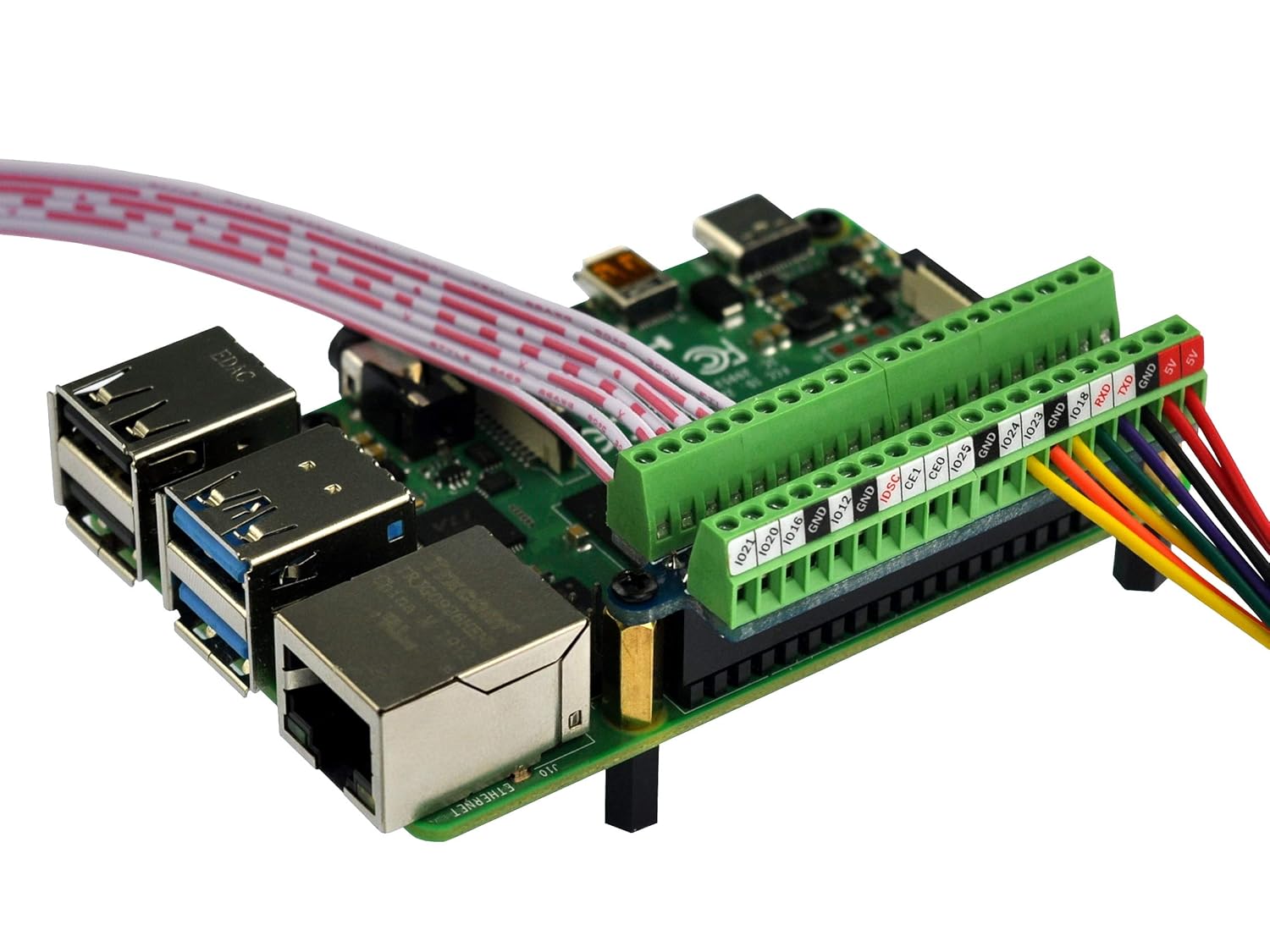HCDC Ultra Small RPi Pinout Terminal Block Breakout Board Module for Raspberry Pi Fast Connection and Easy Setup - View 4 of 7