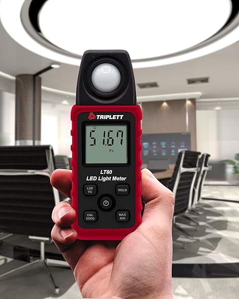 Triplett Triplett LT80 LED Light Meter: Measure Up to 400,000 Lux & 40,000 Fc Accurately - View 4 of 6