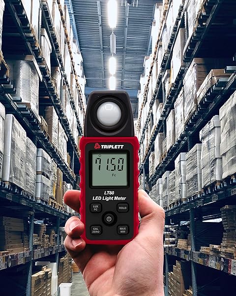 Triplett Triplett LT80 LED Light Meter: Measure Up to 400,000 Lux & 40,000 Fc Accurately - View 5 of 6