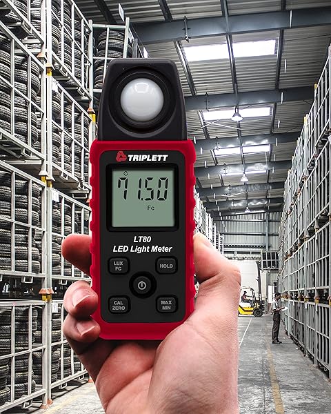 Triplett Triplett LT80 LED Light Meter: Measure Up to 400,000 Lux & 40,000 Fc Accurately - View 6 of 6