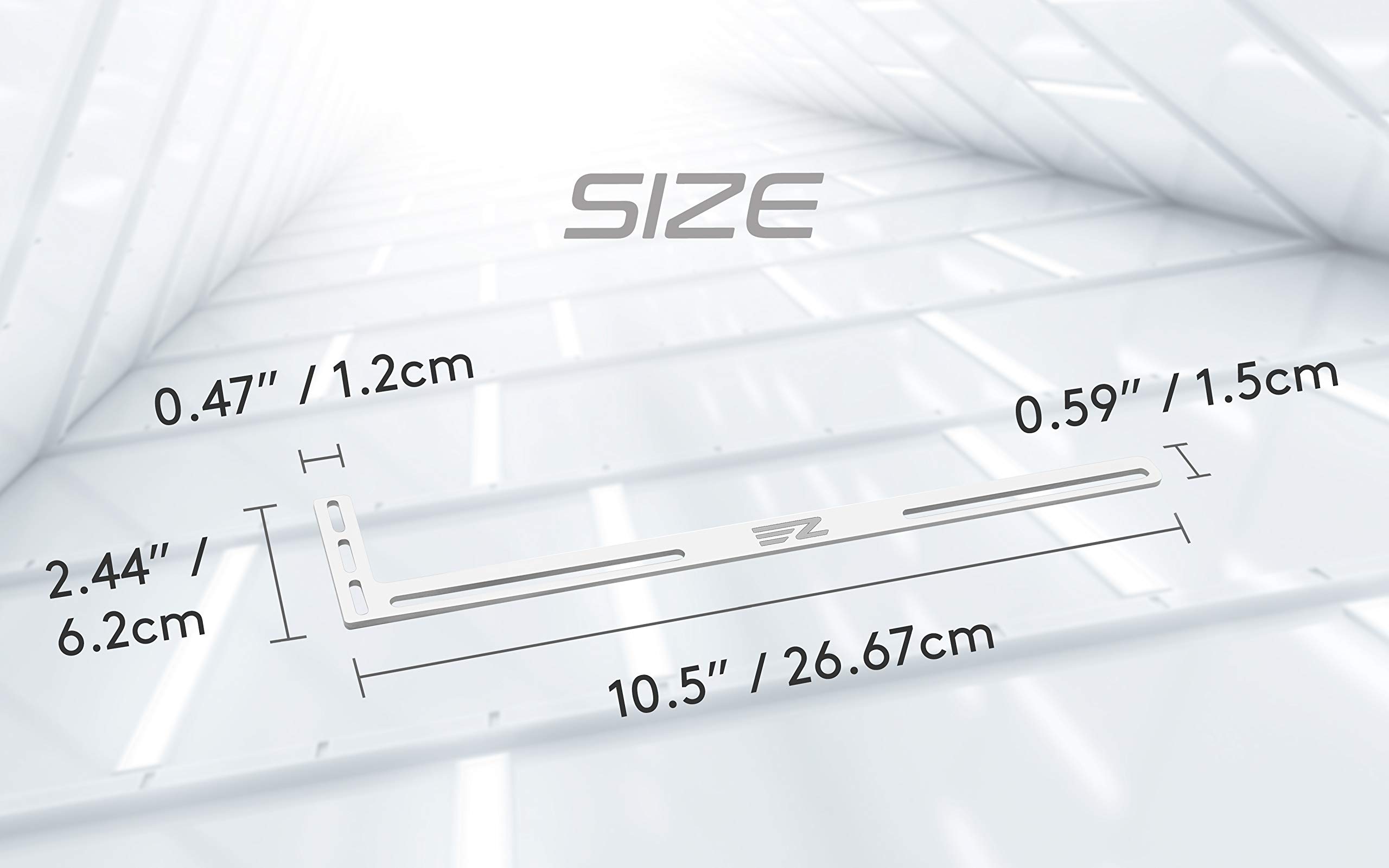 EZDIY-FAB GPU Bracket Graphics Card Brace Support Video Card Holder for Custom Desktop PC Gaming 3mm Aluminum White - View 7 of 7