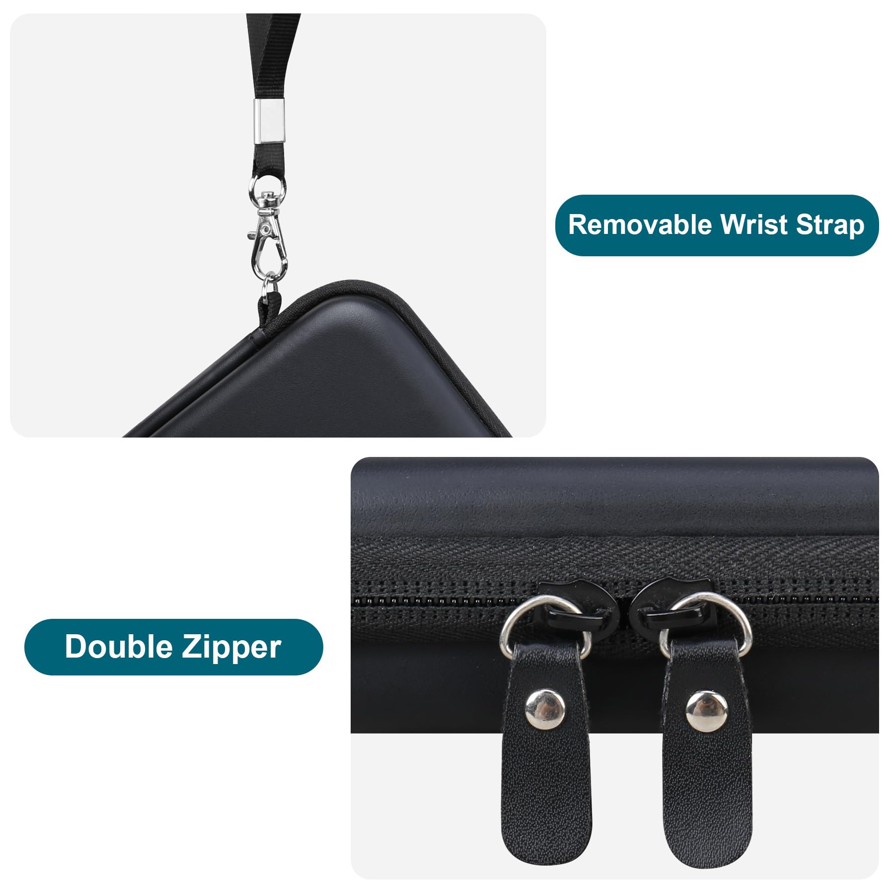 Canboc Canboc Hard Carrying Case for Maxone External Hard Drive USB 3.0 Ultra Slim Portable Storage with Mesh Pocket for Accessories Black - View 5 of 7