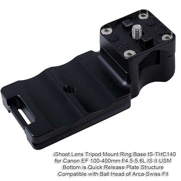 iShoot iShoot Lens Collar Foot for Canon EF 100-400mm II - Quick Release Plate Compatible with Arca-Swiss Tripods - View 4 of 9