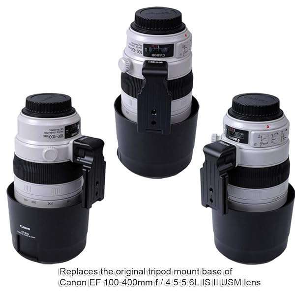 iShoot iShoot Lens Collar Foot for Canon EF 100-400mm II - Quick Release Plate Compatible with Arca-Swiss Tripods - View 8 of 9