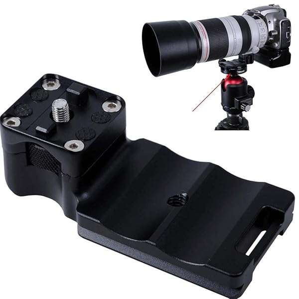 iShoot iShoot Lens Collar Foot for Canon EF 100-400mm II - Quick Release Plate Compatible with Arca-Swiss Tripods - View 2 of 9