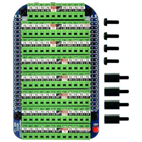 Screw Terminal Block Breakout Board for BeagleBone Black - Easy Connections & Enhanced Performance