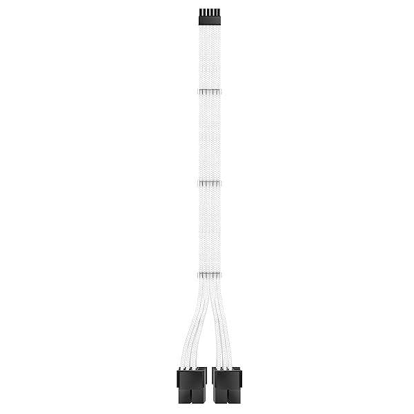 EZDIY-FAB EZDIY-FAB 12 Pin to Dual 8 Pin PCIe Cable for RTX 3000 Series - 300mm Sleeved Extension for NVIDIA 3060ti, 3070, 3080 FE - White