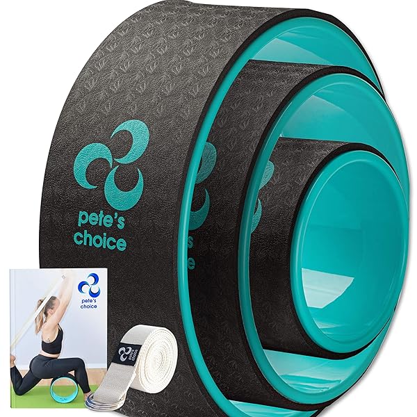 pete's choice 3 Pack Yoga Wheel Set: Lose Weight, Improve Posture & Get Fit at Home