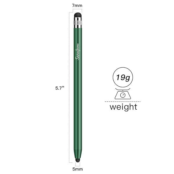 STYLUSHOME StylusHome 3-Pack Stylus Pens for iPad, iPhone & Tablets - Precision 2-in-1 Capacitive Stylus with 6 Extra Tips for All Touchscreens - View 4 of 9