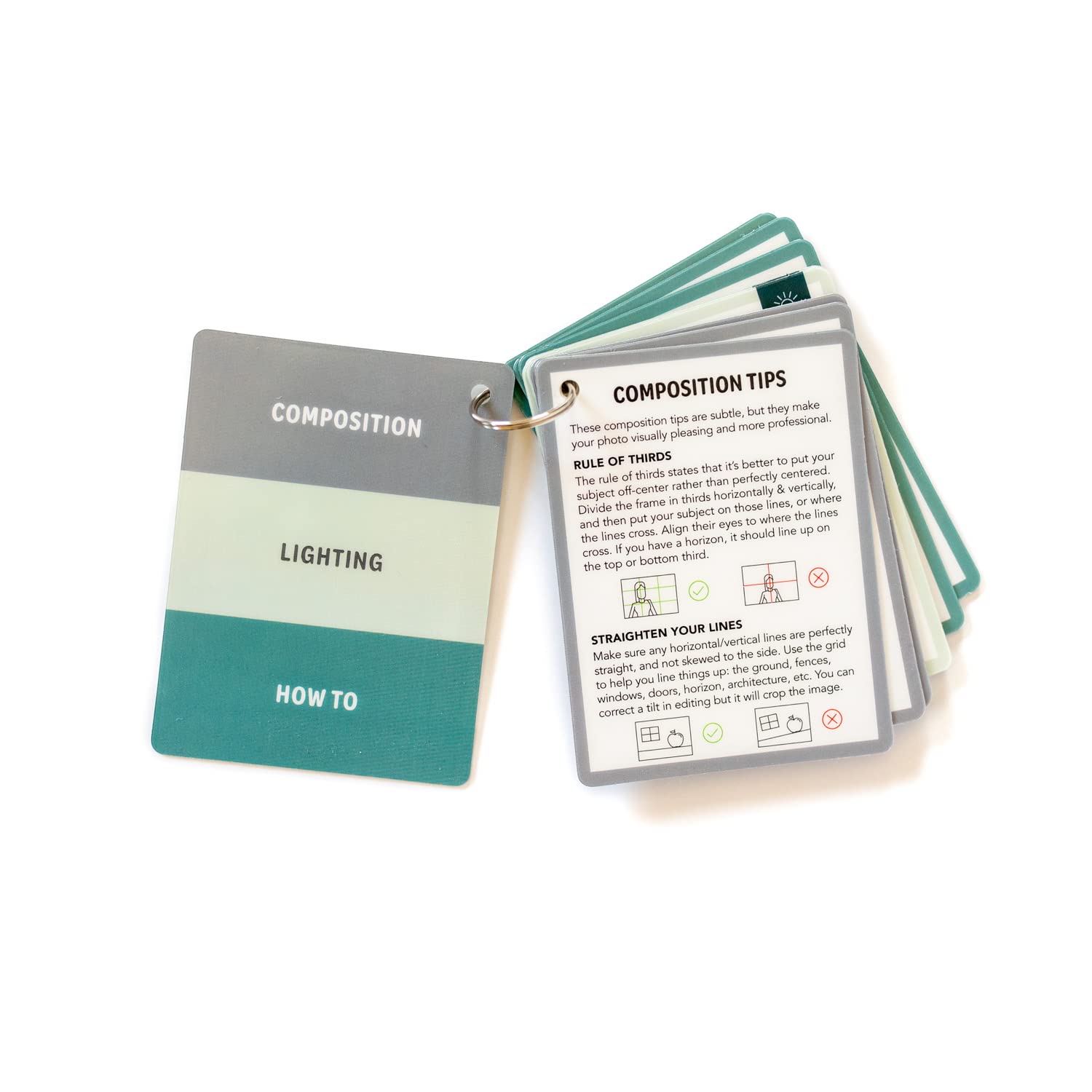 Snap Happy Mom Photography Tips Composition and Lighting Cheat Sheet Cards Pocket Sized Quick Reference for Beginners by Snap Happy Mom Classic - View 5 of 7