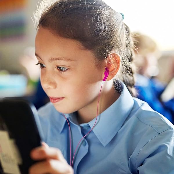 SP SOUNDPRETTY SP Soundpretty Bulk Kids Earbuds 100 Pack Multi Color Earphones for Classroom Schools Libraries Hospitals iPad Chromebooks - View 4 of 7