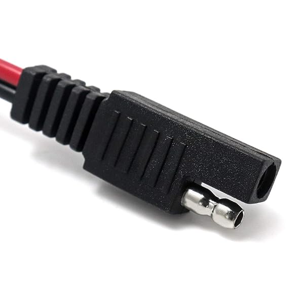 QWORK QWORK 8Ft Wire Harness with Clamps 16AWG SAE Extension Cables for 12V ATV UTV Tractor Water Pumps On Off Switch - View 4 of 7