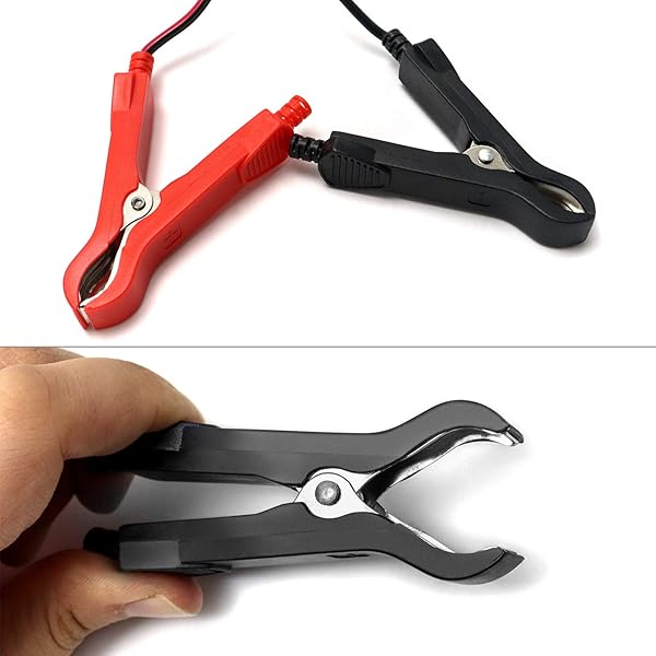 QWORK QWORK 8Ft Wire Harness with Clamps 16AWG SAE Extension Cables for 12V ATV UTV Tractor Water Pumps On Off Switch - View 6 of 7