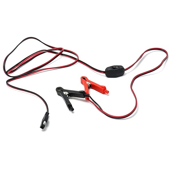 QWORK QWORK 8Ft Wire Harness with Clamps 16AWG SAE Extension Cables for 12V ATV UTV Tractor Water Pumps On Off Switch - View 2 of 7