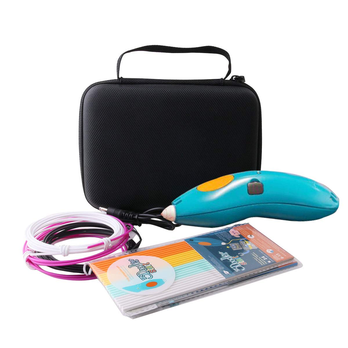 WERJIA WERJIA Hard Carrying Case for 3Doodler Start 3D Printing Pen - Durable & Stylish Protection (Black) - View 6 of 6