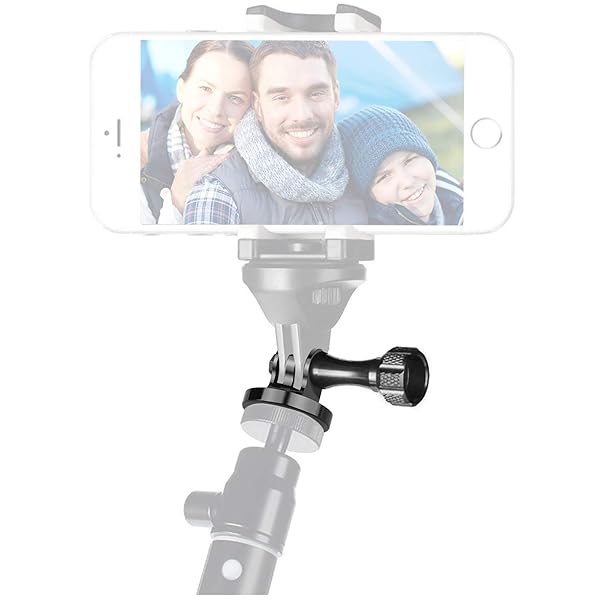 ChromLives ChromLives Tripod Mount Adapter with Thumb Screw for GoPro Hero 11 10 9 8 7 6 5 4 DJI Osmo and Action Cameras 1/4 Aluminum Screws 2 Pack - View 3 of 8