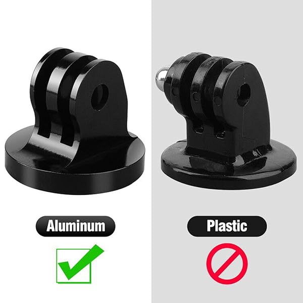 ChromLives ChromLives Tripod Mount Adapter with Thumb Screw for GoPro Hero 11 10 9 8 7 6 5 4 DJI Osmo and Action Cameras 1/4 Aluminum Screws 2 Pack - View 4 of 8