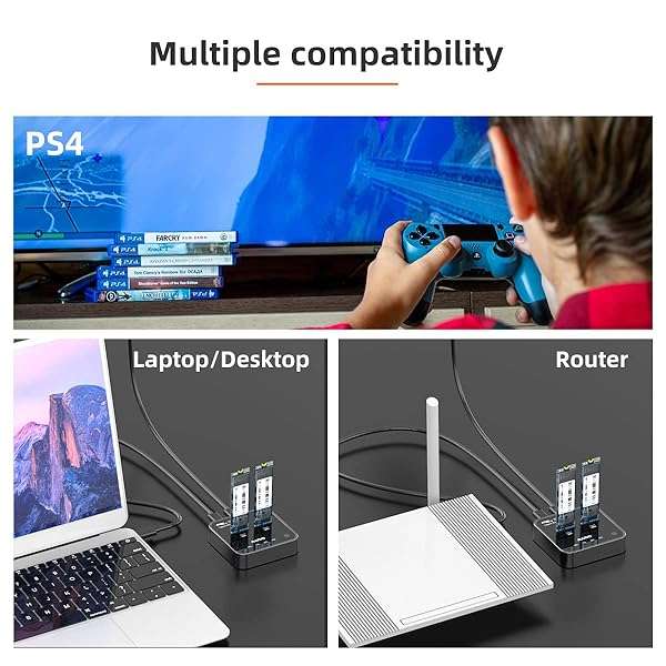 MAIWO MAIWO K3016P M.2 NVMe Duplicator: 2 Bay Offline Clone Dock for SSD M Key & M+B Key - Easy One Key System Copy - View 9 of 10