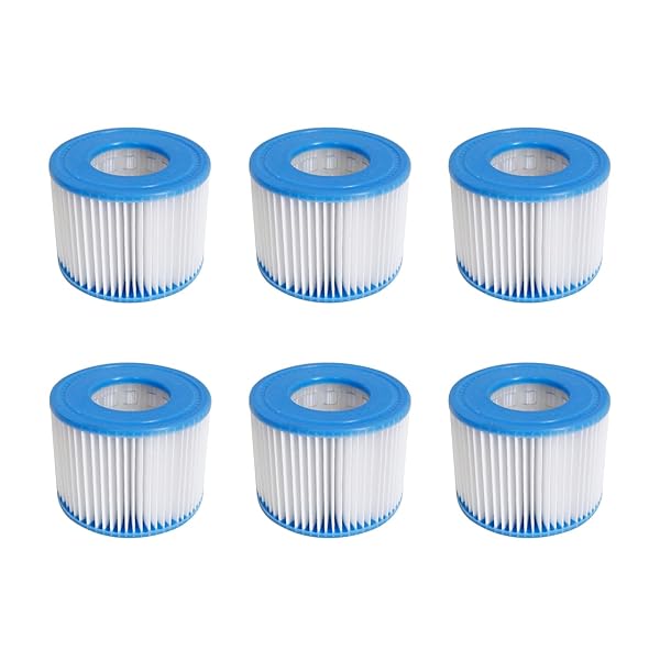 Volca Spares Volca Spares Hot Tub Filter Cartridge Size VI - 6 Pack for Bestway, Lay-Z-Spa & Coleman SaluSpa