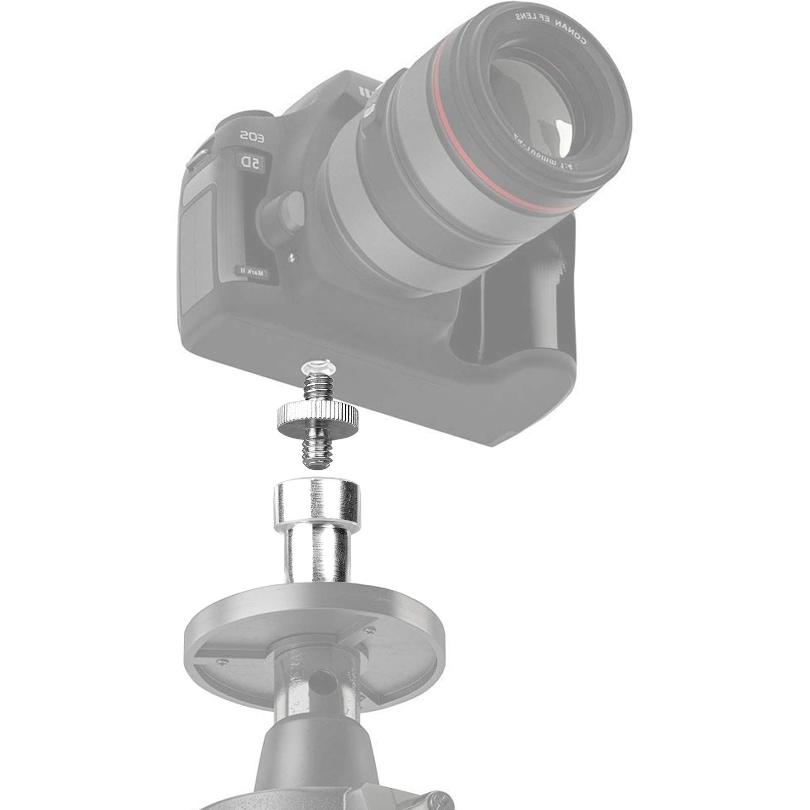 ChromLives Camera Mount Screw ChromLives 1/4 to 3/8 Tripod Screw Adapter for Monopod Ballhead Flash Light 22 Pack - View 7 of 7