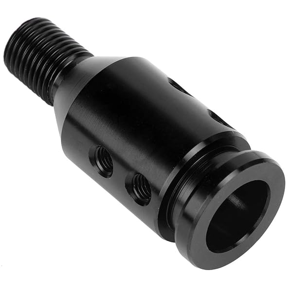 Aramox Universal Shift Knob Adapter Aluminum Car Shift Knob Adapter for Non Threaded Shifters 12x1.25 Black - View 6 of 10