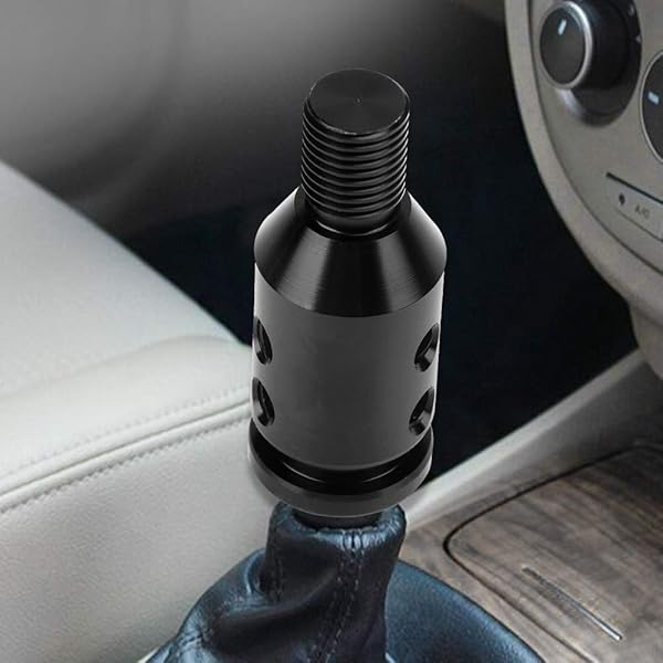 Aramox Universal Shift Knob Adapter Aluminum Car Shift Knob Adapter for Non Threaded Shifters 12x1.25 Black - View 2 of 10
