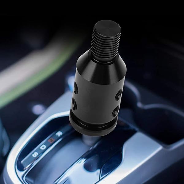 Aramox Universal Shift Knob Adapter Aluminum Car Shift Knob Adapter for Non Threaded Shifters 12x1.25 Black - View 9 of 10