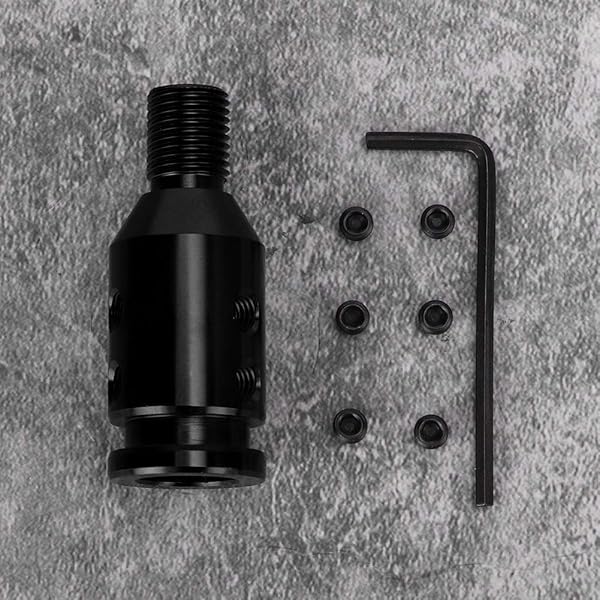 Aramox Universal Shift Knob Adapter Aluminum Car Shift Knob Adapter for Non Threaded Shifters 12x1.25 Black - View 10 of 10