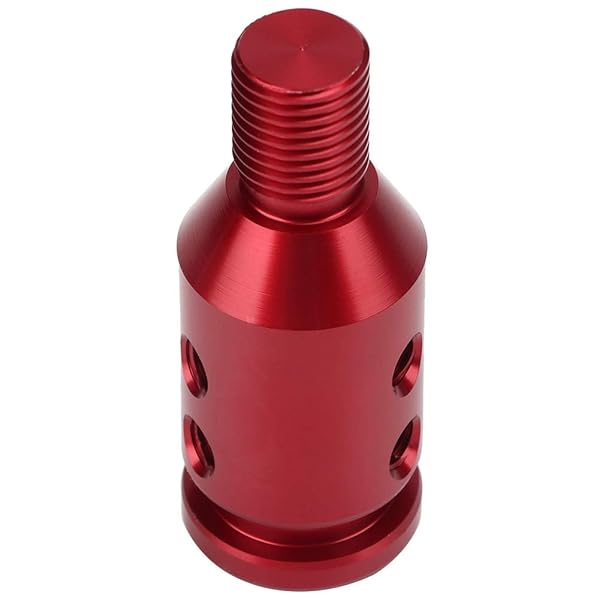 Aramox Universal Shift Knob Adapter Aluminum Car Shift Knob Adapter for Non Threaded Shifters 12x1.25 Red - View 8 of 10