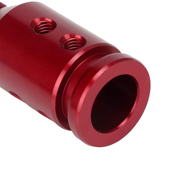 Aramox Universal Shift Knob Adapter Aluminum Car Shift Knob Adapter for Non Threaded Shifters 12x1.25 Red - View 9 of 10