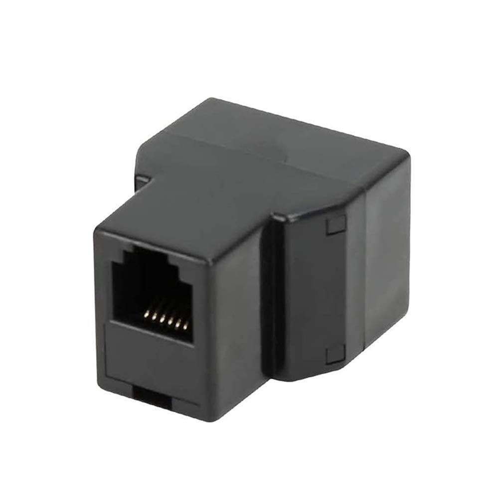 AIMIJIA AIMIJIA 3 Pack Female Telephone Splitter Adapter Cable Landline Connector and Separator RJ12 6P6C - View 3 of 6