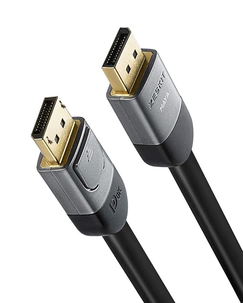 Zeskit Zeskit Maya Certified DP 1.4 Cable 16ft for 4K 120Hz 8K 60Hz 1440p 144Hz 240Hz HDR High Speed Performance - View 3 of 5