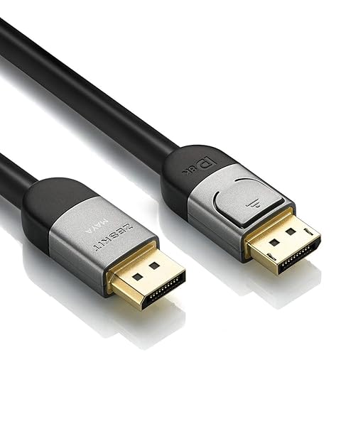 Zeskit Zeskit Maya Certified DP 1.4 Cable 16ft for 4K 120Hz 8K 60Hz 1440p 144Hz 240Hz HDR High Speed Performance - View 5 of 5