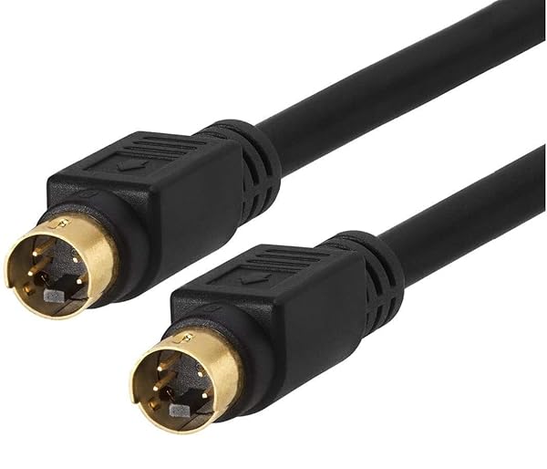 BRENDAZ BRENDAZ S-Video Cable 4 Pin SVHS Gold Plated 6 Feet for Camcorders Home Theater VCRs DVRs DVD Players Transfers Video to TV or Monitor - View 2 of 3