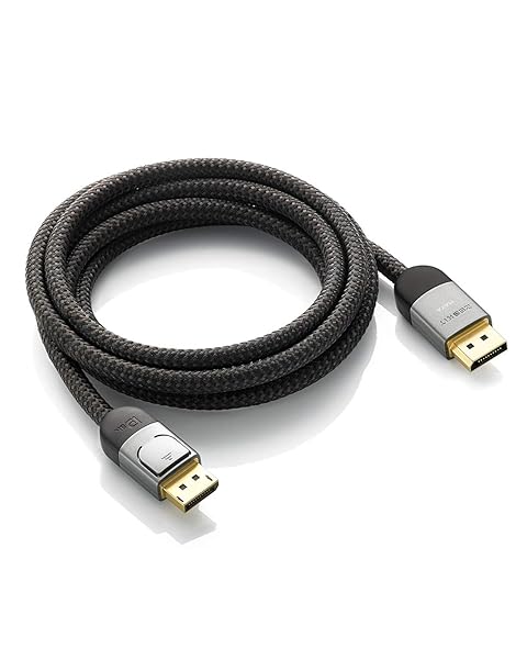 Zeskit Zeskit Maya Certified DP 1.4 Cable 10ft Braided Jacket for 4K 120Hz 8K 60Hz 1440p 144Hz 240Hz HDR High Speed - View 4 of 6